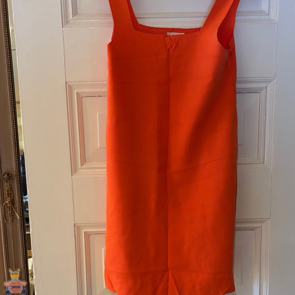 Lena Vibrant Orange Mini Dress